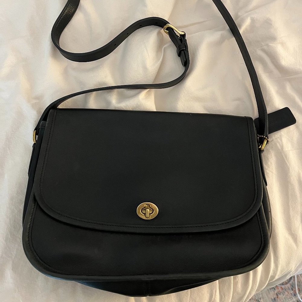 Vintage Leather Coach Bag